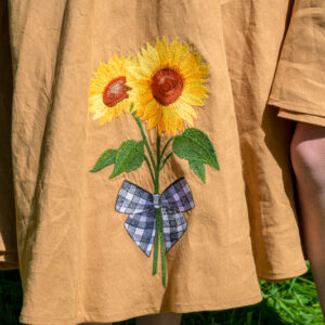 broderie tournesols l araignee de l atelier