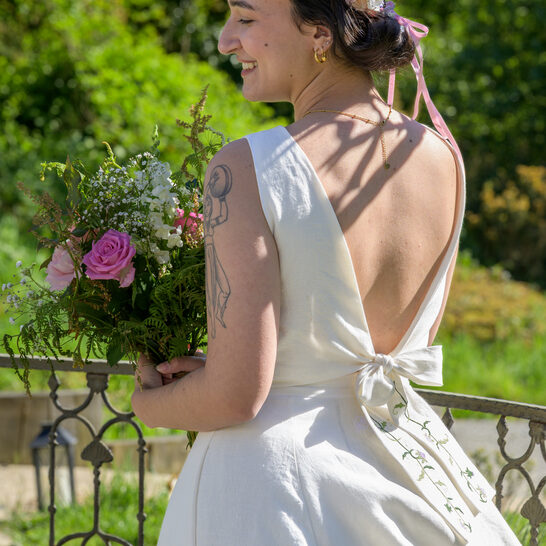 dos robe mariee chardons l araignee de l atelier dos robe mariee chardons l araignee de l atelier