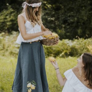 jupe citron cottagecore