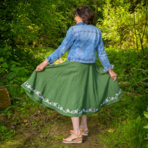 jupe coccinelles verte