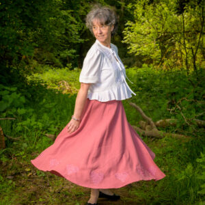 jupe coeurs celtes rose