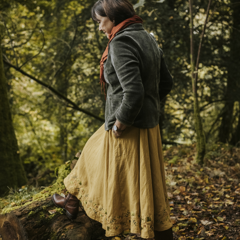 jupe feuilles automne