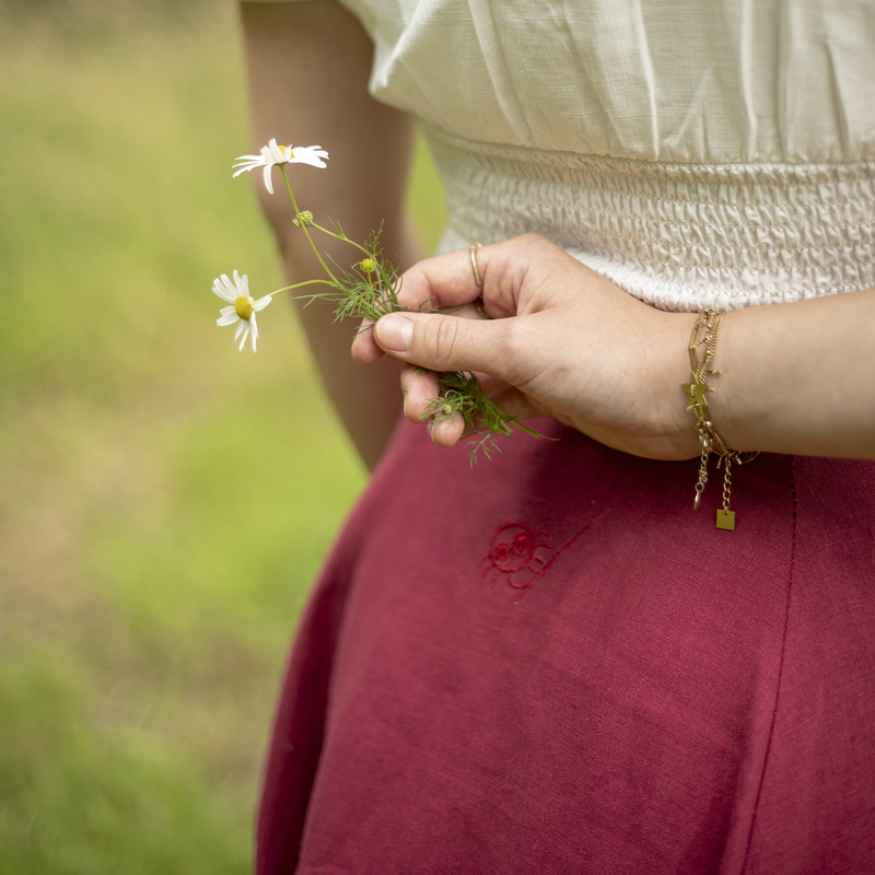 jupe framboises araignee