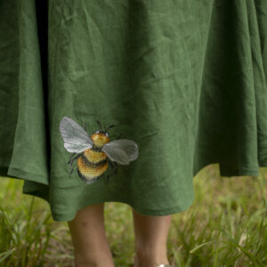 jupe lin abeille