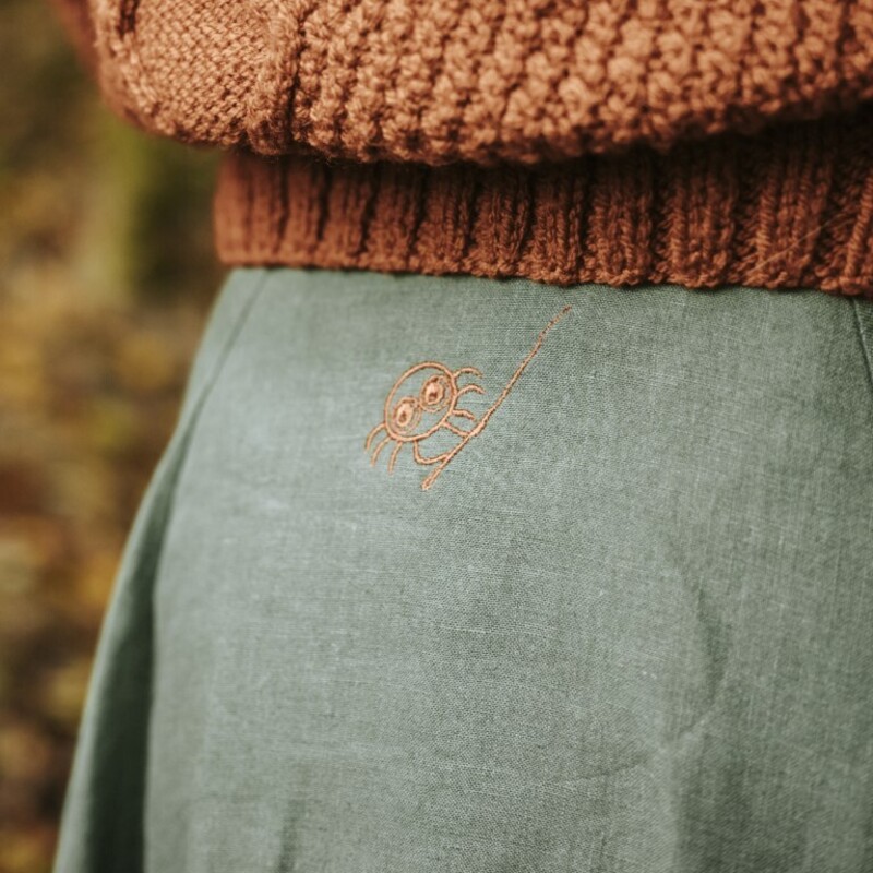 boderie araignee orange