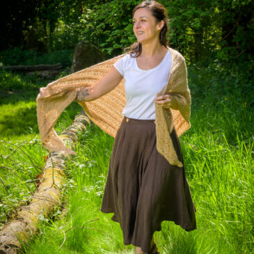 jupe en lin chocolat