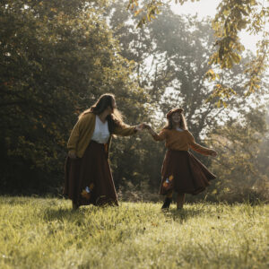 jupes lin maman et moi mésange