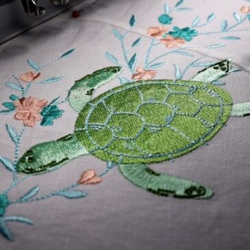 broderie tortue de mer